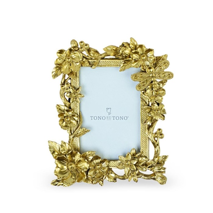 PORTAFOTO FIORI ORO 135X200